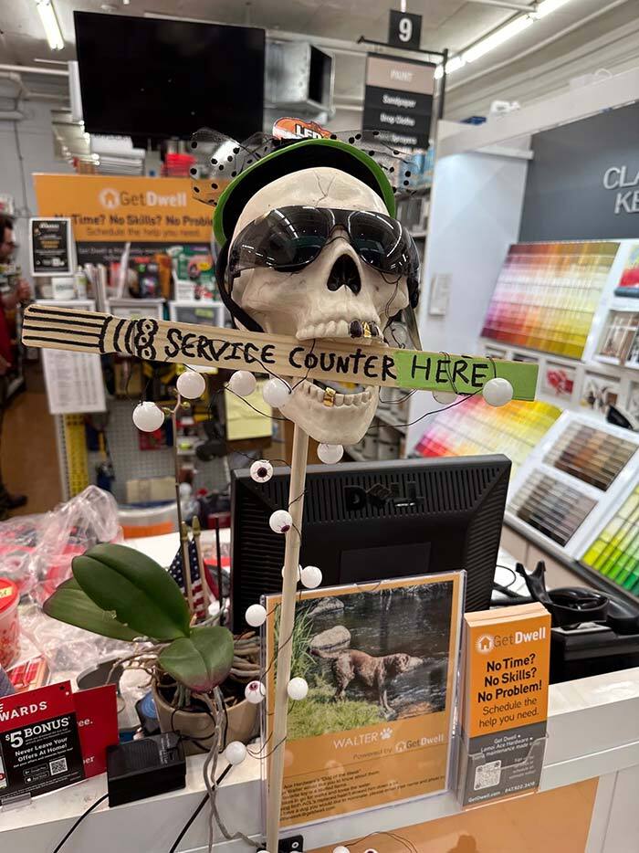 Pamphlets at hardware store counters outline the Hardware Store Hero program, showing remodelers and handymen how it eliminates paperwork, automates scheduling and lets them focus on what they do best: getting the job done.