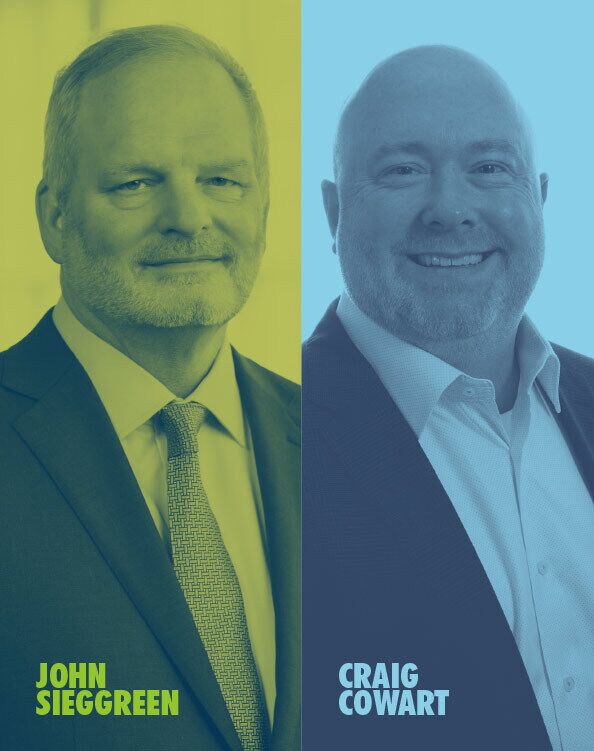 Left: John Sieggreen, executive vice president of retail at Orgill and president of Central Network Retail Group (CNRG)
Right: Craig Cowart, chief operating officer of CNRG