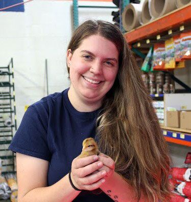 Laken Gortler, general manager of Dahlgren’s Building Supply, grew up on a farm, so she is comfortable sharing her expertise with customers.