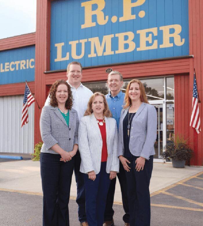 Robert and Donna Plummer operate R.P. Lumber as a family business with their kids Jason, Julie and Jennifer.